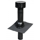 Terminal multivent diamètre 131 mm pour toit avec pente de 25° à 45° noir 189556