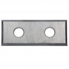 Plaquette 2 coupes au carbure k10 - 627130 Longueur (mm) : 30 / hauteur (mm) : 12 / epaisseur (mm) : 1.5 / angle (a