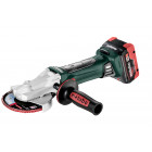 Meuleuse metabo - wf 18v ltx 125 quick 2 x 5,5 ah lihd, asc 145, coffret - 601306660