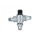 Mitigeur thermostatique 523 Grand débit  -  Clapet anti-retour intégré - 30-65°C - 9.100 mᶾ/h - Ø1 1/4" CALEFFI MT52333