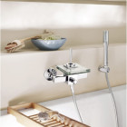 Mitigeur de baignoire cascade chromé brillant cristali - rousseau