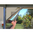 Film 2 en 1 chaleur et vis-à-vis métallisé inox - largeur & longueur au choix