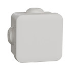 Mureva box - boite de dérivation avec embouts - 65x65x45 - ip55 - blanc polaire (imt05022)
