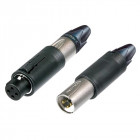 Neutrik - 3 Way Cable Mount Xlr Connector, Female, Gold Plated Contacts, 50 V