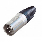 Connecteur Xlr, 3 Points Mâle, Argenté, Nickel - Neutrik