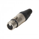 Connecteur Xlr, 5 Points Femelle, Argente, Nickel - Neutrik