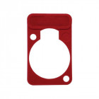 Plaquette Colorée Pour Connecteurs Type D - Rouge - Neutrik