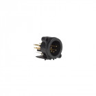 Xlr femelle montage connecteur 5-pin male, horizontal pcb mount - neutrik