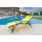 O'colors - fauteuil relax jaune - structure pliable et confortable