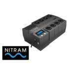 Onduleur nitram 8 prises de courant 420w / 700va