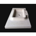 Vasque en pierre Oppio - 110 x 50 x 10 - Comptoir des Pierres - Couleur au choix