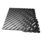 Caillebotis en bois composite gris pour cabine carrée - dimensions 79.7 x 79.7 x 3.2 cm Aurlane - CAI041