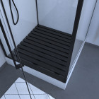 Caillebotis en bois composite gris pour cabine carrée - dimensions 80 x 76 x 3.2 cm Aurlane - CAI047