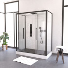 Caillebotis en bois composite gris pour cabine rectangulaire - dimensions 153.5 x 70 x 3.2 cm Aurlane - CAI049