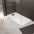 Grille perforée en inox noir mat pour receveur - 20.15x12.3x0.55cm - rock 2 grid drill Aurlane - FAC1000