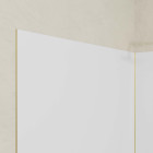 Pack 2 panneaux muraux en aluminium blanc 120x210 cm + profilés finition et angle or doré brossé Aurlane - PACP302