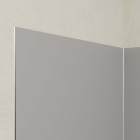 Pack 2 panneaux muraux en aluminium silver 120x210 cm + profilés finition et angle chrome Aurlane - PACP307