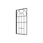 Pare baignoire déco 75x130 cm - verre trempé 4 mm sérigraphie verrière - profilé noir mat Aurlane - FAC1034