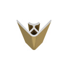 Profilé d’angle en aluminium finition or brossé pour panneaux muraux - 15x15x2100 mm Aurlane - FAC312