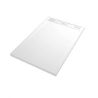 Receveur en acrylique blanc 90x140x5 cm + grilles linéaires chrome et blanche - whiteness ii Aurlane - PACR230