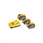 Pack 3 batteries dewalt 9.0 ah xr 18v - 1 chargeur 18v - dcb118x3