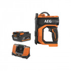 Pack aeg 18v - mini compresseur brushless - batterie 4.0 ah - chargeur