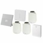 Pack connected home : hub + thermostat sans fil + 3 têtes thermostatiques + récepteur - siemens : pack4