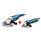 Pack de 2 meuleuses Ø230mm 2200W GWS 22-230H et Ø125mm 1400W GWS1400 BOSCH 0615990FN3