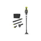 Pack ryobi - aspirateur à main - rhv18f-0 - 18v one plus - sans batterie ni chargeur - tube et embout balai - kit 6 accessoires nettoyage automobile