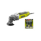 Pack ryobi outil multifonctions rmt300-sa - 300w - sac de transport - kit spécial carrelage 5 pièces - rak05mt