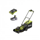 Pack tondeuse 18v brushless ry18lmx37a-0 - 1 batterie 3.0ah high energy - 1 chargeur ultra rapide
