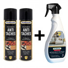 Nettoyant détachant textile texclean + 2 sprays antitache texguard