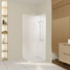 Pack 2 Panneaux muraux en aluminium blanc 80x210 cm avec profilés chrome - WALL’IT Aurlane - PACP314