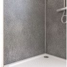 Pack de 2 Panneaux Muraux Pierre Silver Grey 90x210 cm avec Profilés ANODISE BRILLANT - STONE’IT Aurlane - PACP248