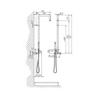 Paini - colonne de douche un mur paini douche puissance chrome 78cr688