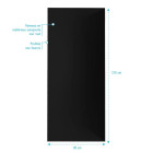 Panneau mural finition aluminium Noir 90 x 210 cm – WALL’IT NOIR Aurlane - FAC321