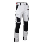 Pantalon Cellule stretch bicolore avec poches genouillères - Blanc/Gris nuit - T.40 - LMA - 1870-40