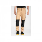 Pantalon de travail normé rica lewis - homme - taille 52 - multi poches - coupe droite - beige - mobilon