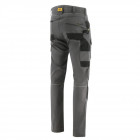 Pantalon de travail stretch imperméable avec poches genouillères Trades wr Gris-noir - Taille au choix