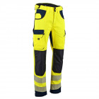 Pantalon hv avec poches genouillères en oxford lma defense - Taille au choix