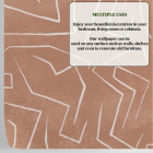 Papier peint abstrait au design minimaliste couleur saumon - GRAFFITO ROSA++