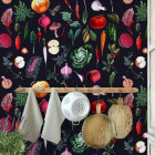 Papier peint de cuisine avec légumes vintage - CUCINA++