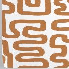 Papier peint à motif labyrinthe avec coups de pinceau noisette - BRUSH BROWN++