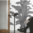 Papier peint palmier exotique noir - BLACK PALM++