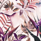 Papier peint rose exotique tropical Hawaïen - TROPICALEROSA++