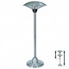 Parasol chauffant électrique 2000w kemper rayons infrarouges hauteur ajustable 1.80 à 2.10m