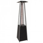 Parasol chauffant pyramidal gaz 13kw tube verre chauffage pour terrasse + connectique gaz complet