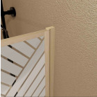 Pare baignoire pivotant 140x80 cm HINATA - Style Japandi géométrique Aurlane - FAC1065