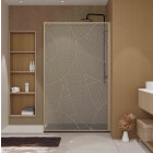 Paroi de douche 120 x 200 HINATA - Style Japandi courbes douces Aurlane - FAC1062