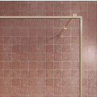 Paroi de douche 120x200cm - Verre anticalcaire - Encadrement Ultra-Fin - Finition Or Brossé - LEA Aurlane - FAC1124